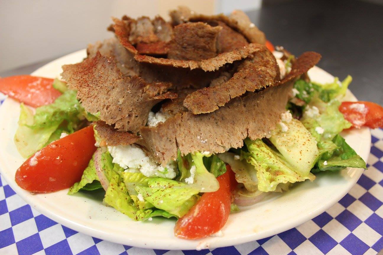 Order Gyro Salad food online from Greek Spot store, Sunnyvale on bringmethat.com