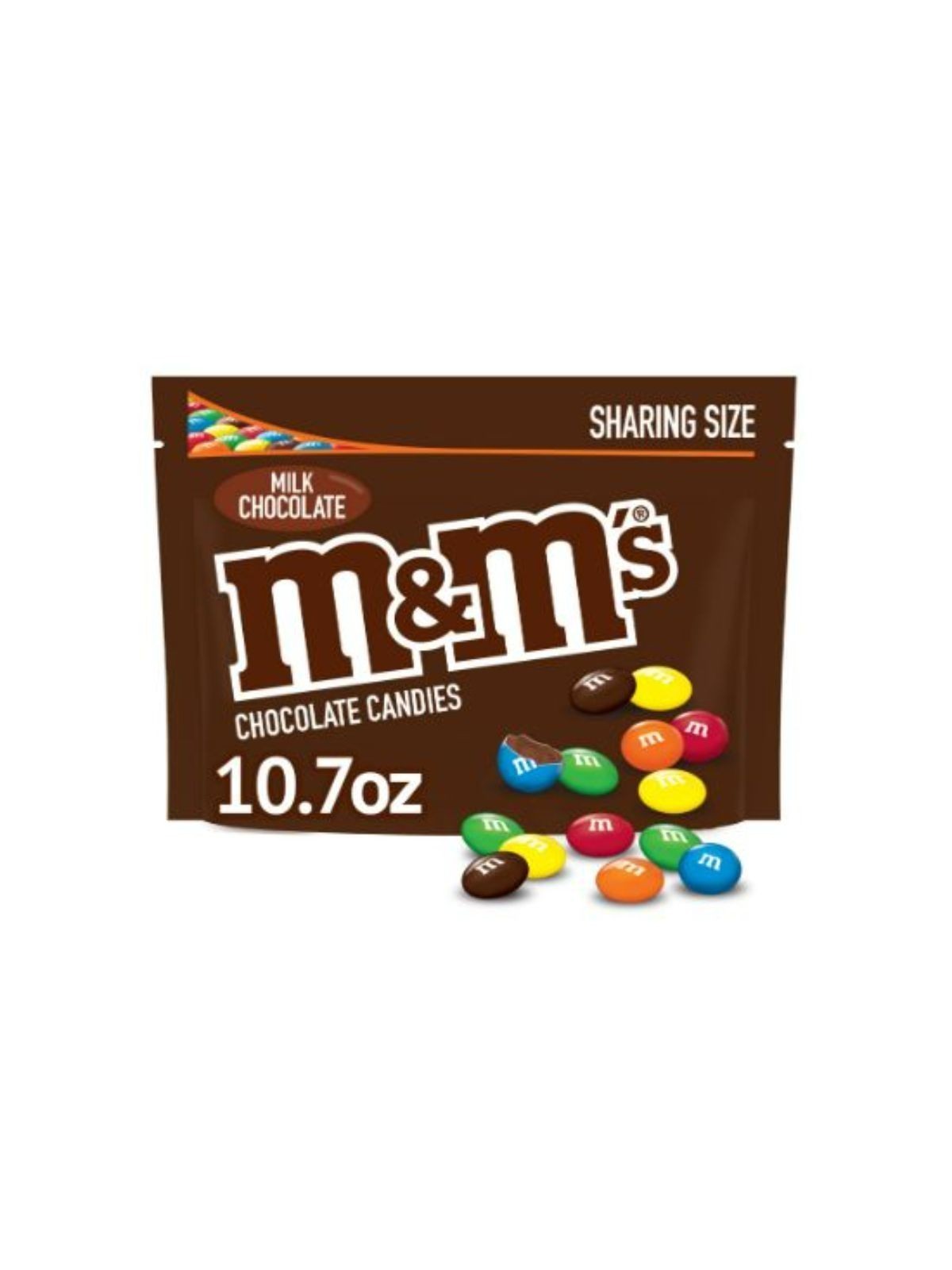 Order M&M'S Milk Chocolate Sharing Size (10.7 oz) food online from Light Speed Market store, Los Angeles on bringmethat.com