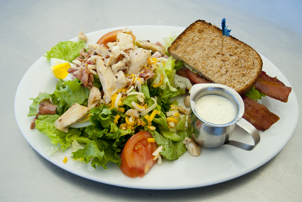 Order 1/2 Sandwich with 1/2 Gourmet Salad food online from Us Egg store, Phoenix on bringmethat.com