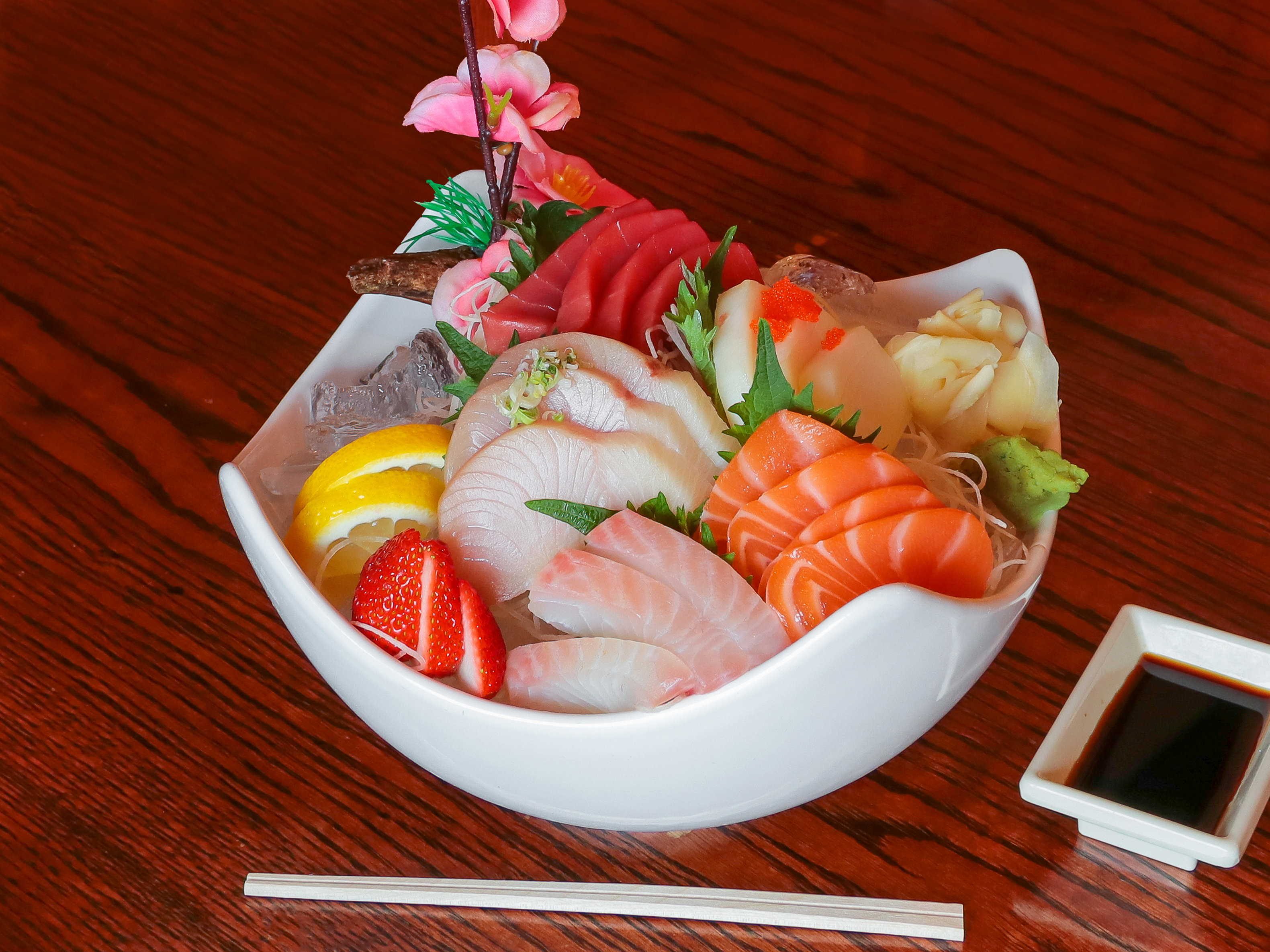 Order J128. House Sashimi food online from Liu House Asian Restaurant store, Allentown on bringmethat.com