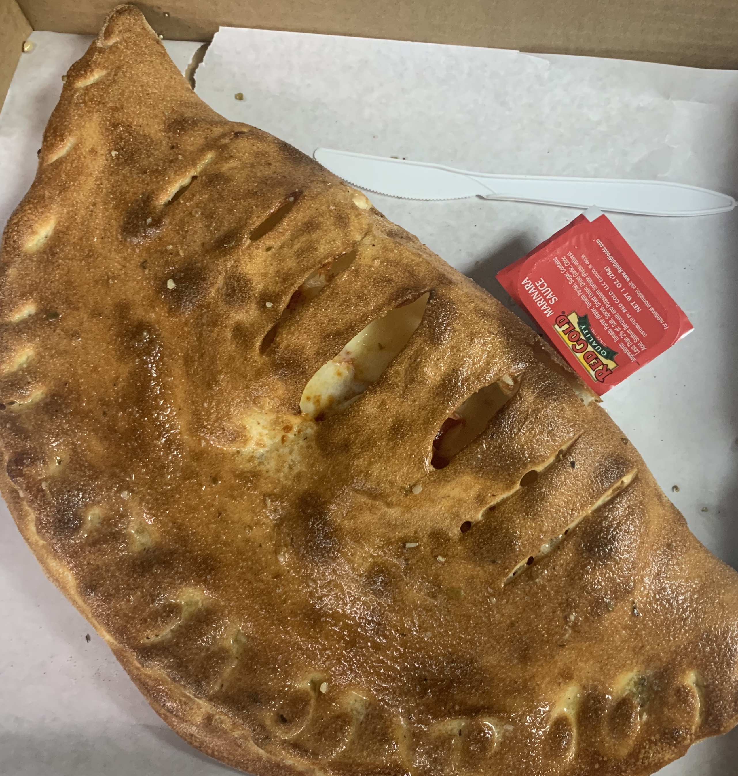 Order Meat Lovers Calzone food online from Calzone World store, Wilmington on bringmethat.com