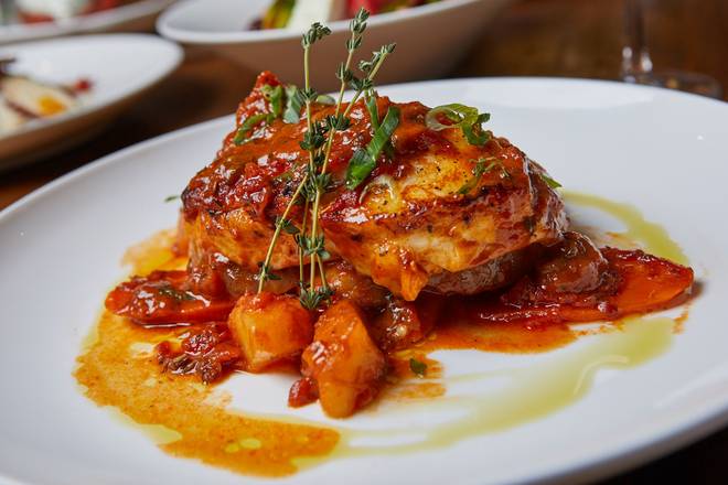 Order Chilean Sea Bass Plaki food online from Avra Beverly Hills store, Beverly Hills on bringmethat.com