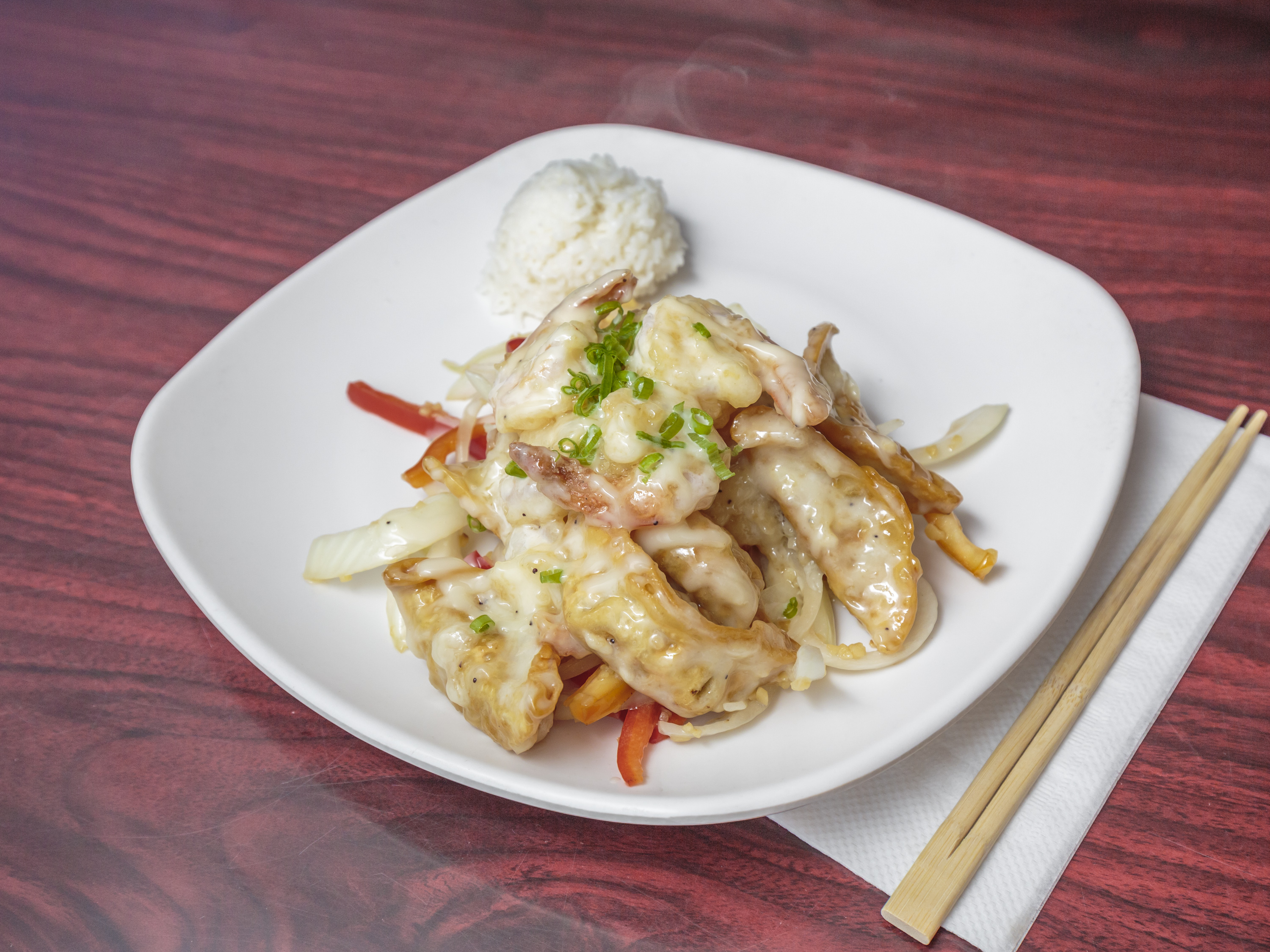Order Creamy Shrimp & Gyoza food online from Teriyaki & Noodles store, Vancouver on bringmethat.com