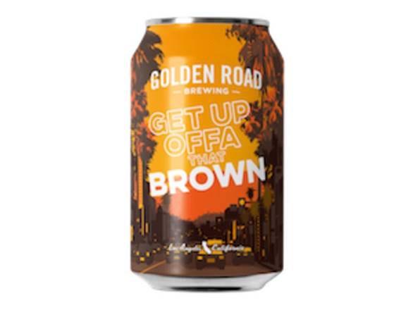Order Golden Road Brewing Get Up Offa That Brown - 6x 12oz Cans food online from Booze & Brews Liquor store, Burbank on bringmethat.com