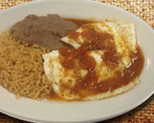 Order Huevos Rancheros food online from Two Amigos store, Houston on bringmethat.com