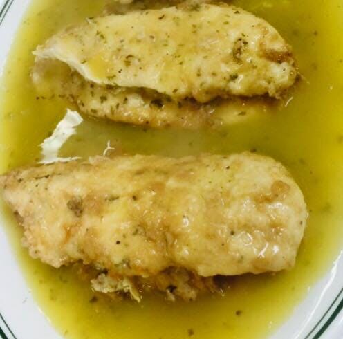 Order Chicken Francese - Entree food online from Potsy Pizza store, Allentown on bringmethat.com