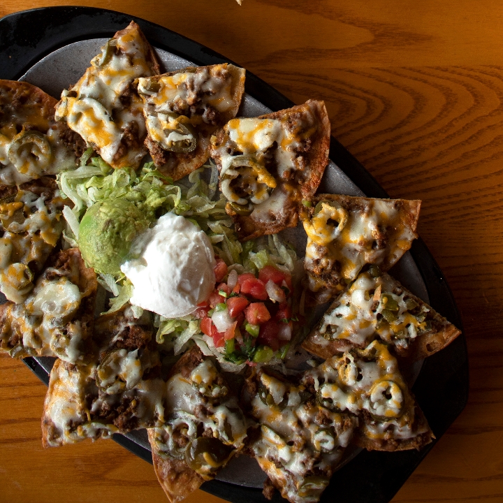 Order Nachos Tejanos - Bean food online from Roja Mexican Grill store, Omaha on bringmethat.com