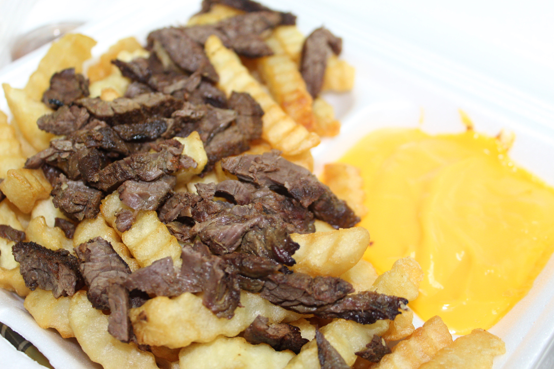 Order 81. French Fries with Grilled Steak and Cheese food online from Yummy Taco store, Inwood on bringmethat.com