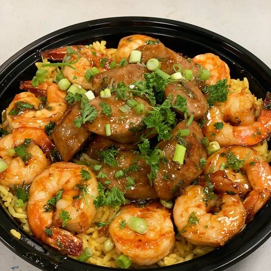 Order *Shrimp & Sausage Bowl food online from Bailey Seafood store, Buffalo on bringmethat.com