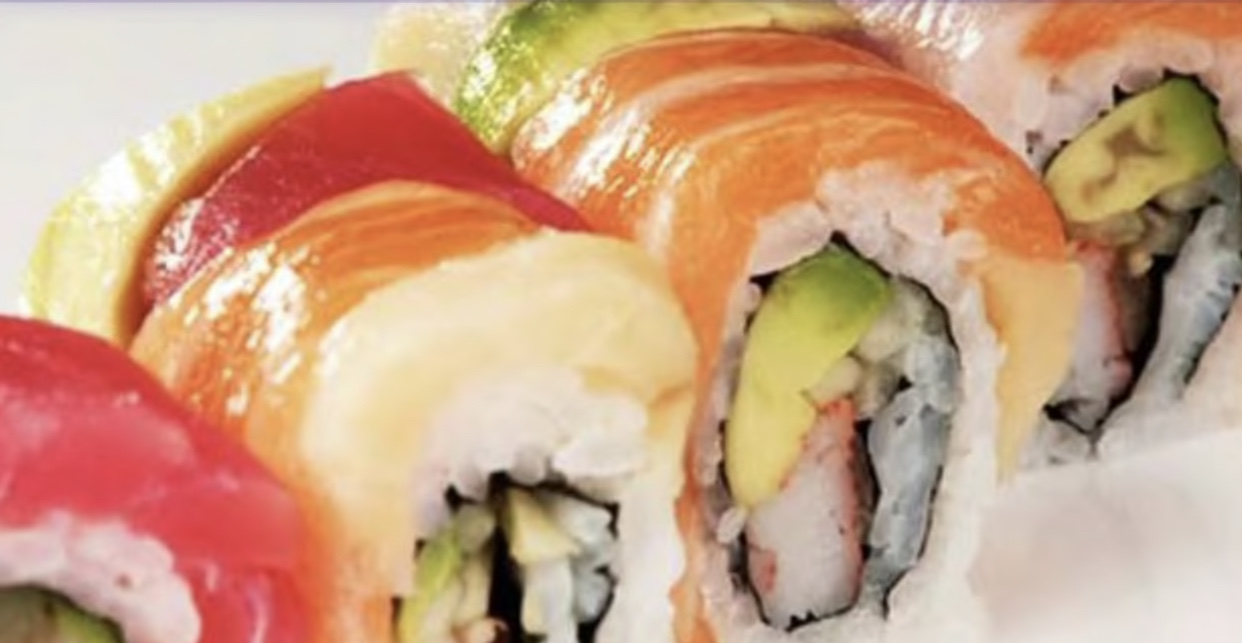 Order Rainbow Roll food online from Kani Sushi store, New York on bringmethat.com