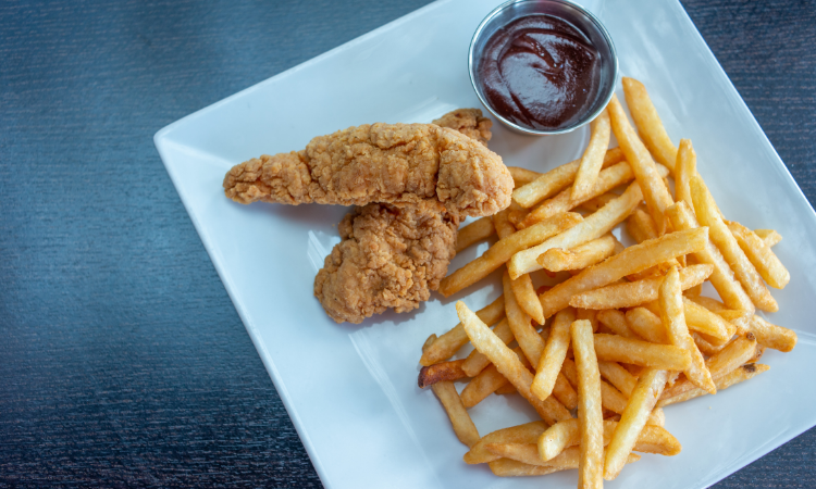 Order Kid's Chicken Tenders and Fries food online from Santucci Square Pizza store, Hatfield on bringmethat.com