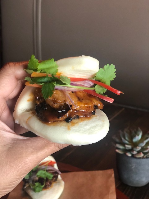 Order Pork Belly Bao (2 pieces) food online from Blasteran store, Beverly Hills on bringmethat.com
