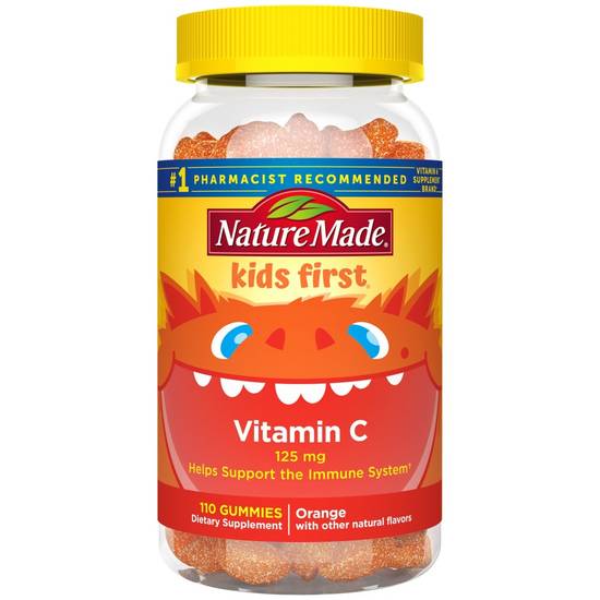 Order Nature Made Kids First Vitamin C Gummies Orange 125 mg (110 ct) food online from Rite Aid store, Palm Desert on bringmethat.com