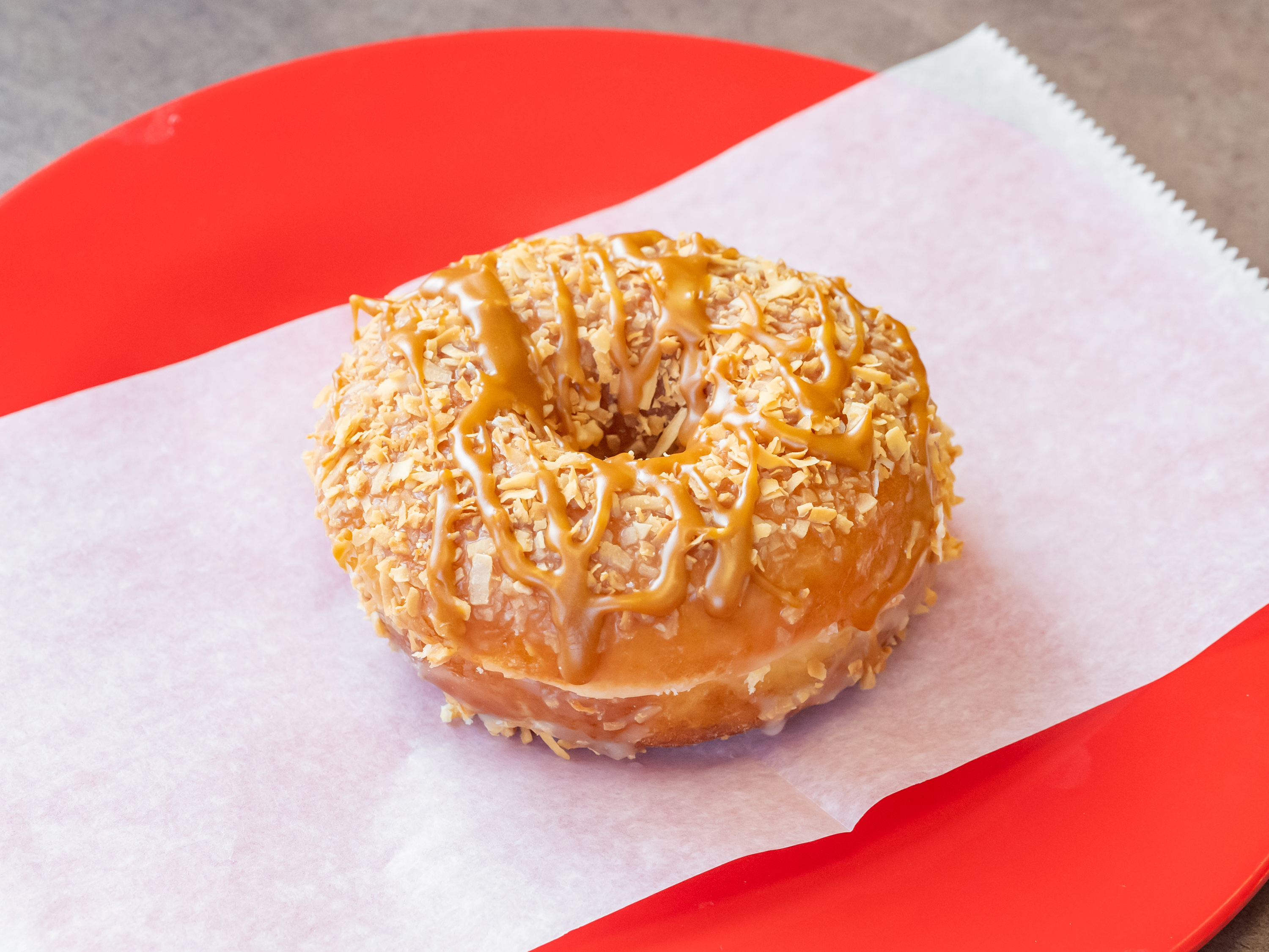 Order 2. Toasted Coconut Donut food online from Donut Chef store, Roseville on bringmethat.com