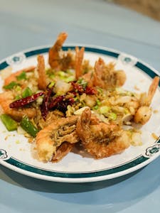 Order 57. Garlic & Butter Fried Shrimp food online from Lido Restaurant store, Oklahoma City on bringmethat.com
