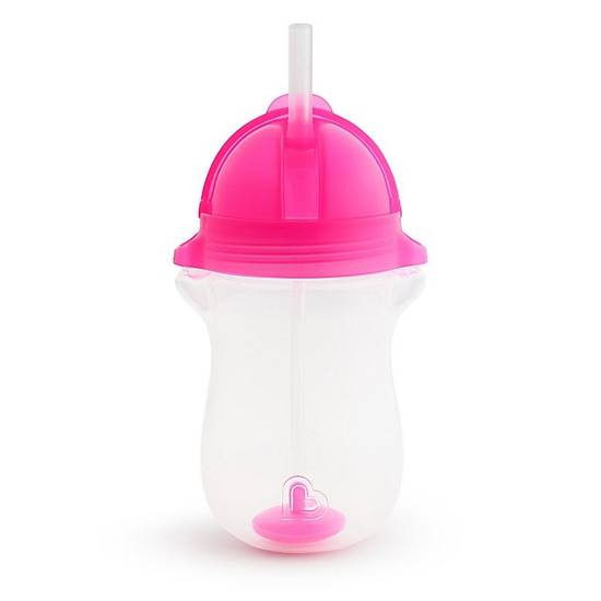 Order Munchkin® Click-Lock™ 10 oz. Weighted Flexi-Straw Cup in Pink food online from Bed Bath & Beyond store, Lancaster on bringmethat.com