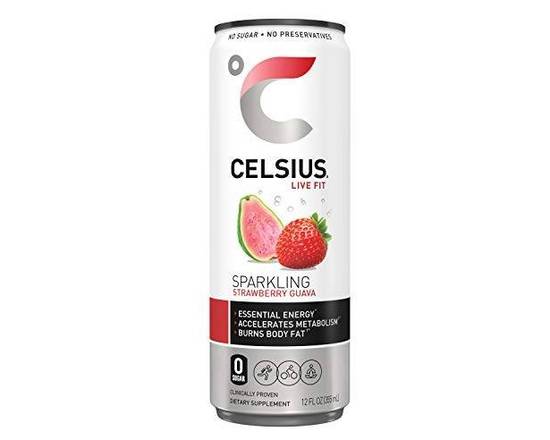 Order Celsius /Sparkling Water -Strawberry Guava   food online from Abc Discount Store store, San Diego on bringmethat.com