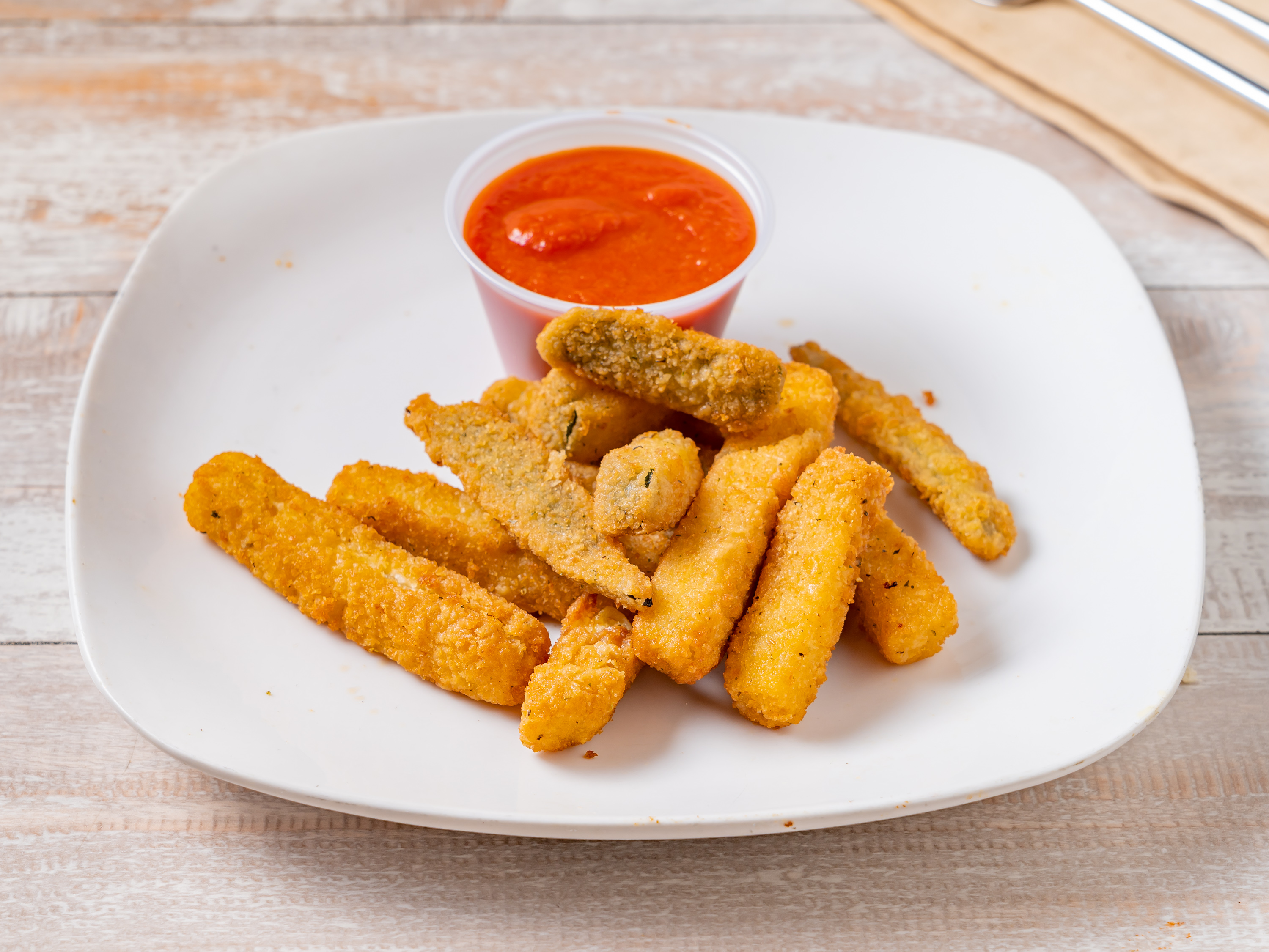 Order Fried Zucchini Sticks food online from Cousins Pizzeria store, Bronx on bringmethat.com