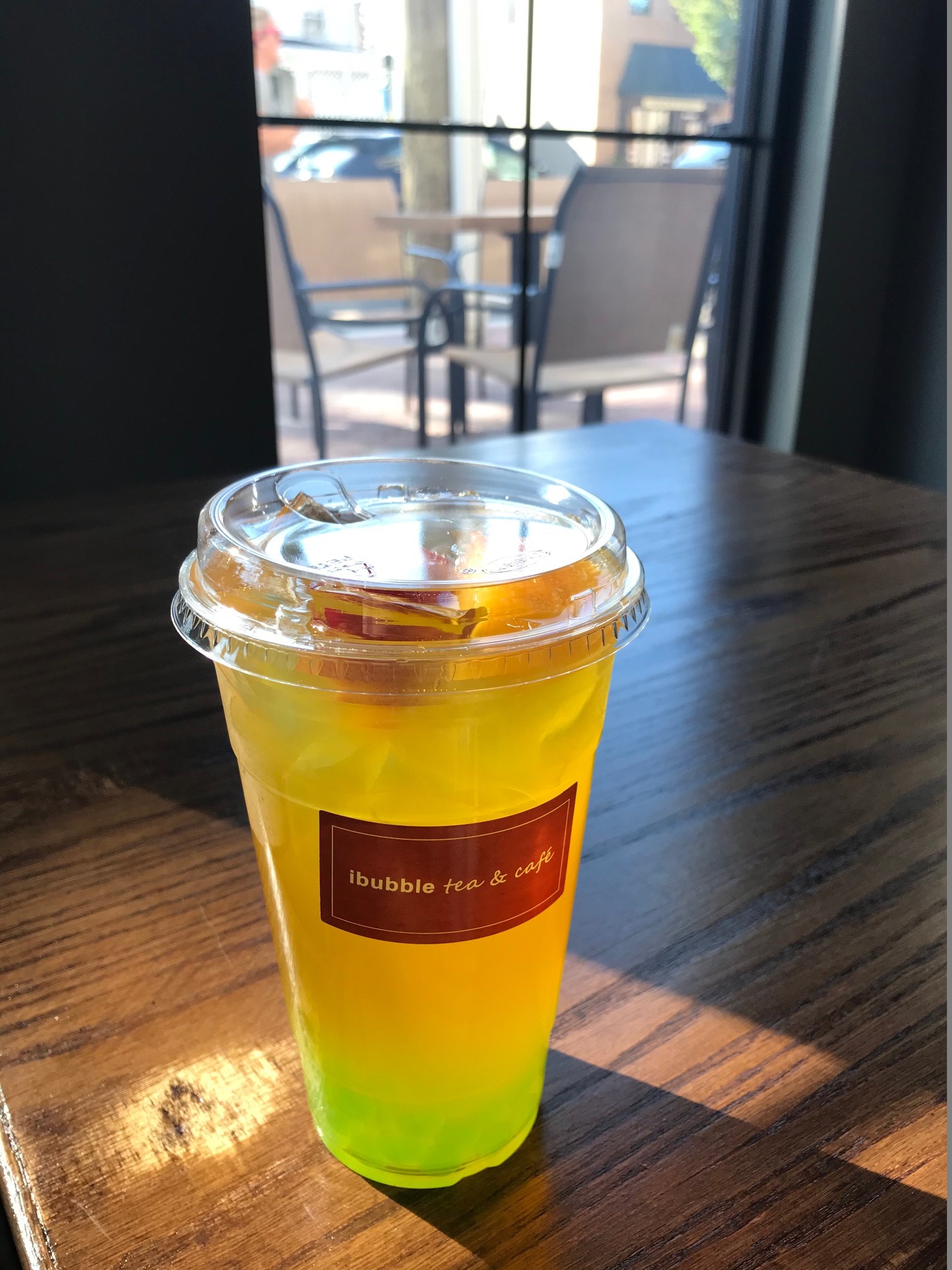 Order B2: Passion Fruit Ice Tea  food online from I Bubble Tea & Cafe store, Cranford on bringmethat.com