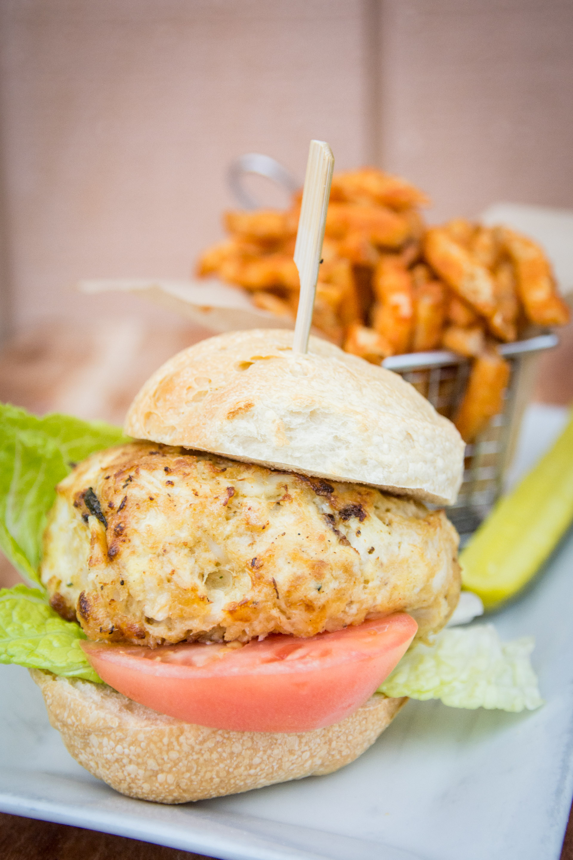 Order MD. Style Crab Cake Sandwich food online from Olivia's store, Gettysburg on bringmethat.com