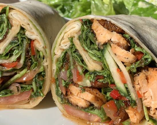 Order Blackened Salmon Wrap food online from Rush Street store, Culver City on bringmethat.com