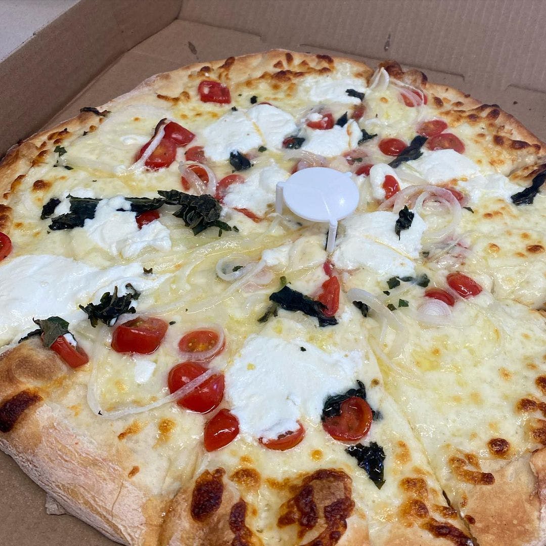 Order White Pizza - Small 9" food online from Amico Pizza store, Rochester on bringmethat.com