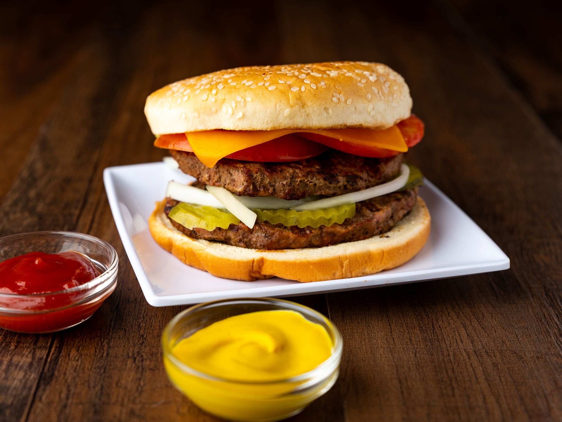 Order Double Burger Combo food online from Zaza Steak & Lemonade store, Milwaukee on bringmethat.com