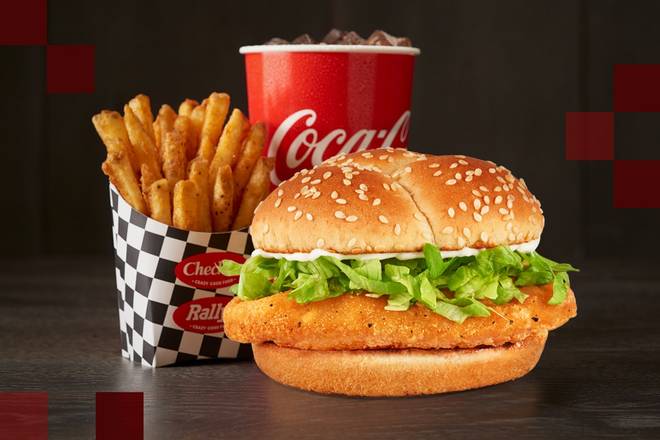 Order Spicy Chicken Sandwich Combo food online from Rally store, Pine Bluff on bringmethat.com