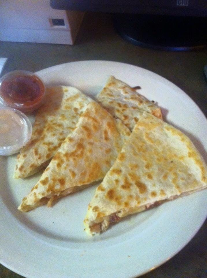 Order Quesadilla - Appetizer food online from Dino Pizza & Restaurant store, Holyoke on bringmethat.com