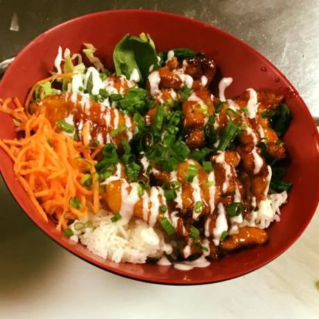 Order Sweet Sriracha Chicken Bowl food online from Wrap & Roll store, Pearland on bringmethat.com