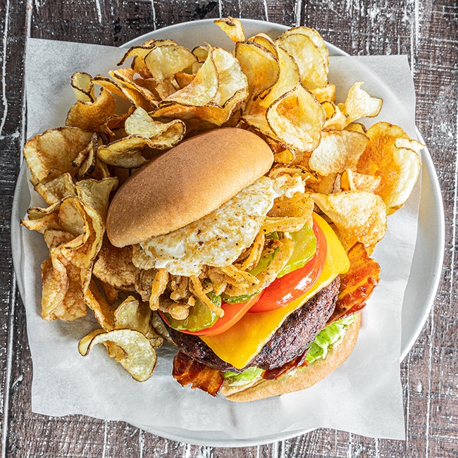 Order Hangover Burger food online from Buffalo Cafe store, Cumming on bringmethat.com