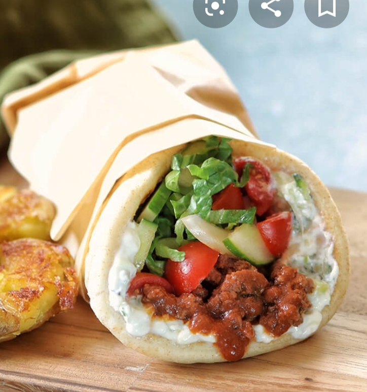 Order Ground Beef Burrito+fries food online from New Star Gyros store, Chicago on bringmethat.com