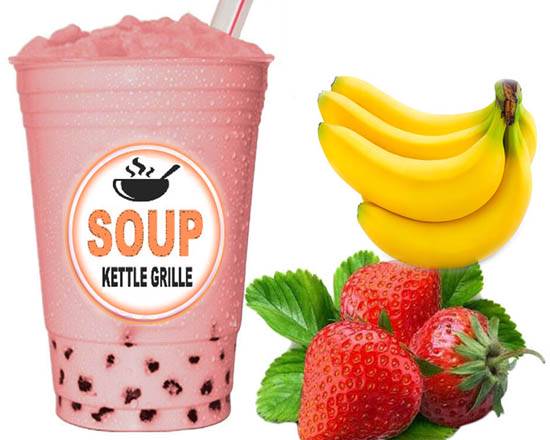 Order Strawberry Banana Smoothie food online from Soup Kettle Grille store, Meridian on bringmethat.com