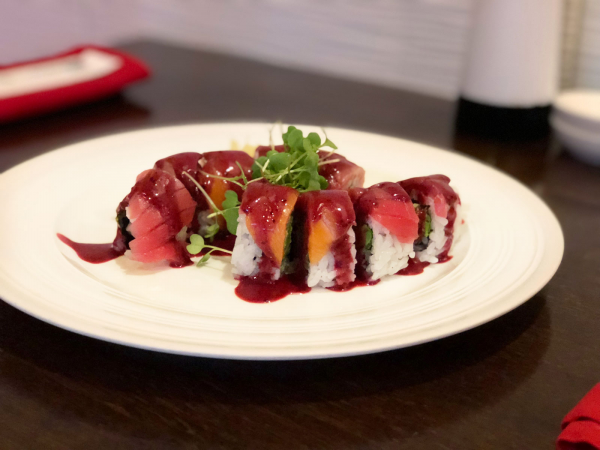 Order Ocean Vinaigrette Roll food online from Komorebi Sushi store, Chicago on bringmethat.com