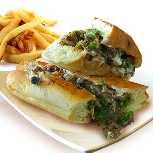 Order Philly Cheesesteak Sandwich food online from Pizza Man store, North Hollywood on bringmethat.com