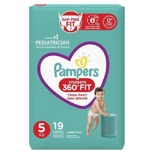 Order Pampers Cruisers 360 Diapers Size 5 - 19.0 ea food online from Walgreens store, Salisbury on bringmethat.com