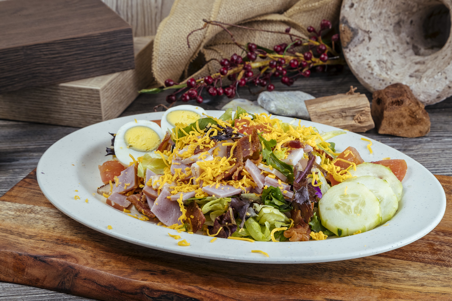 Order CHEF Salad food online from Toms #1 store, Los Angeles on bringmethat.com