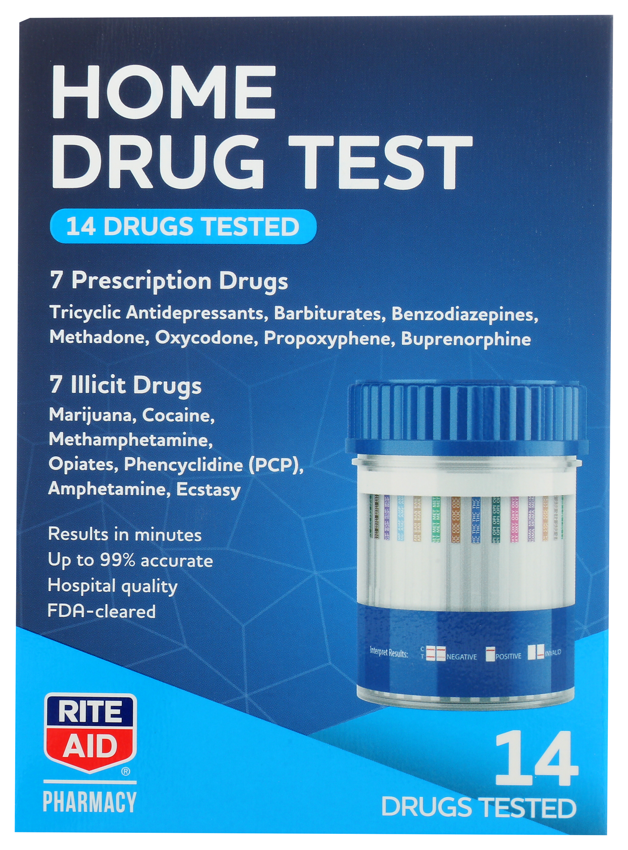 Order Rite Aid Pharmacy 14-Panel Home Drug Test - 1 ct food online from Rite Aid store, REEDLEY on bringmethat.com