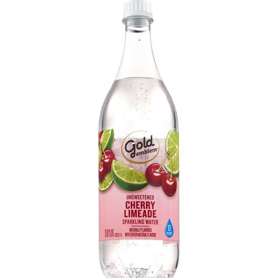 Order Gold Emblem Unsweetened Sparkling Water, Cherry Limeade, 33.8 OZ food online from Cvs store, FALLON on bringmethat.com