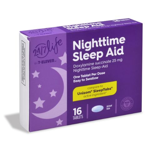 Order 24/7 Life Nightime Sleep Aid Tablets 16ct food online from 7-Eleven store, Chicago on bringmethat.com