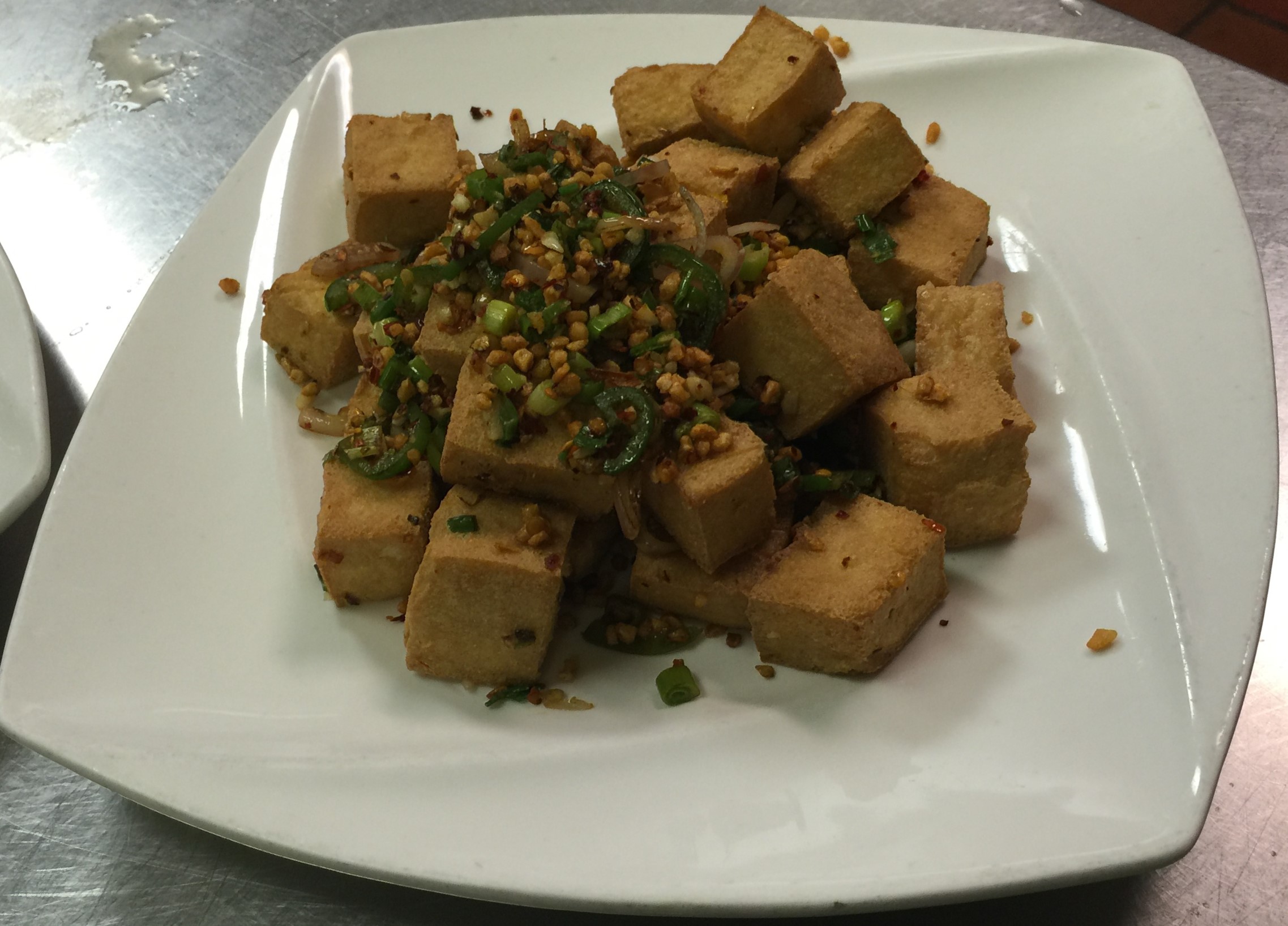 Order Salty Spicy Tofu food online from Tasty Kitchen store, Davis on bringmethat.com