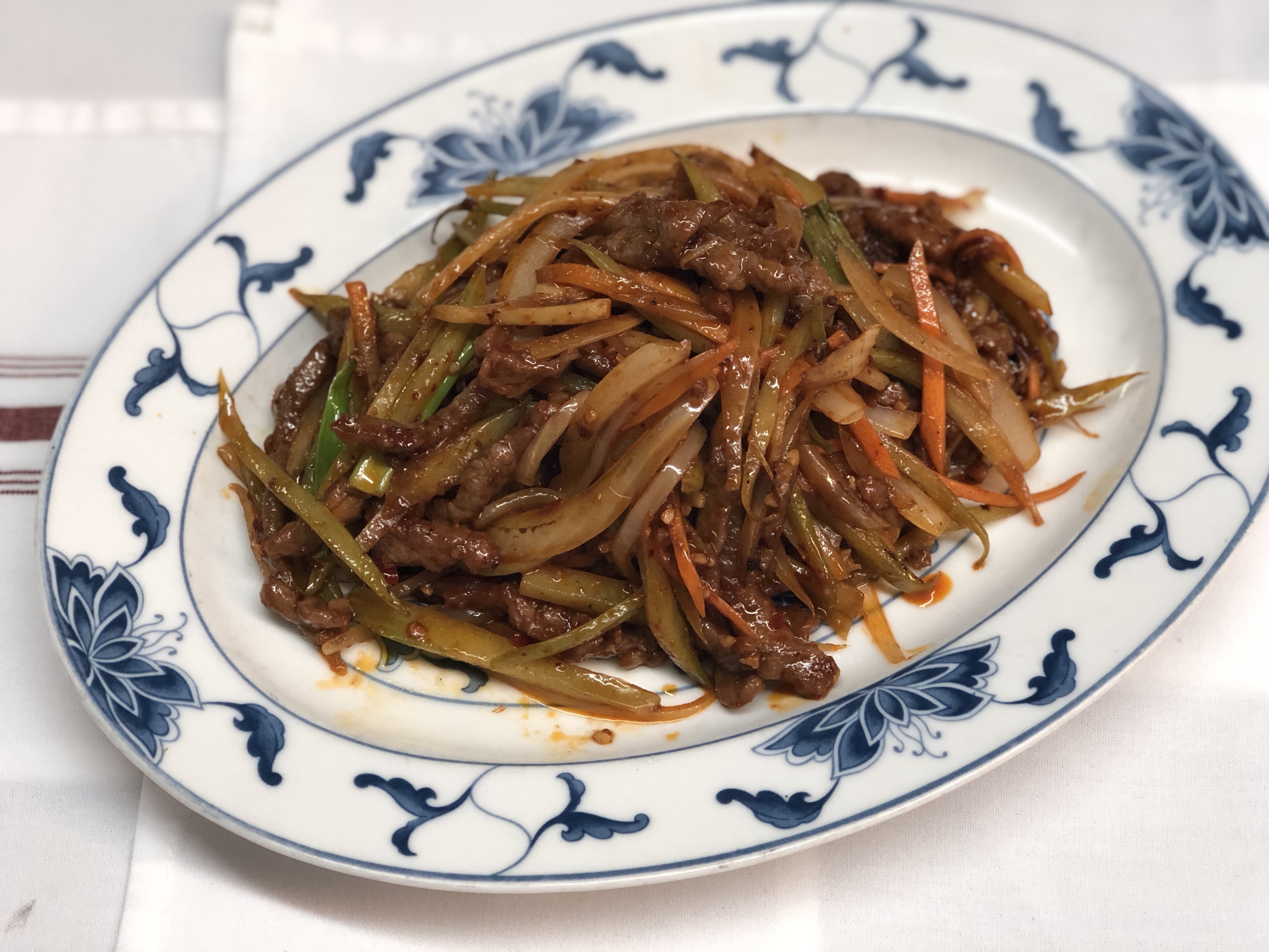 Order Spicy Shredded Beef and Szechuan Style 干炒牛肉糸 food online from Pyng ho store, Decatur on bringmethat.com