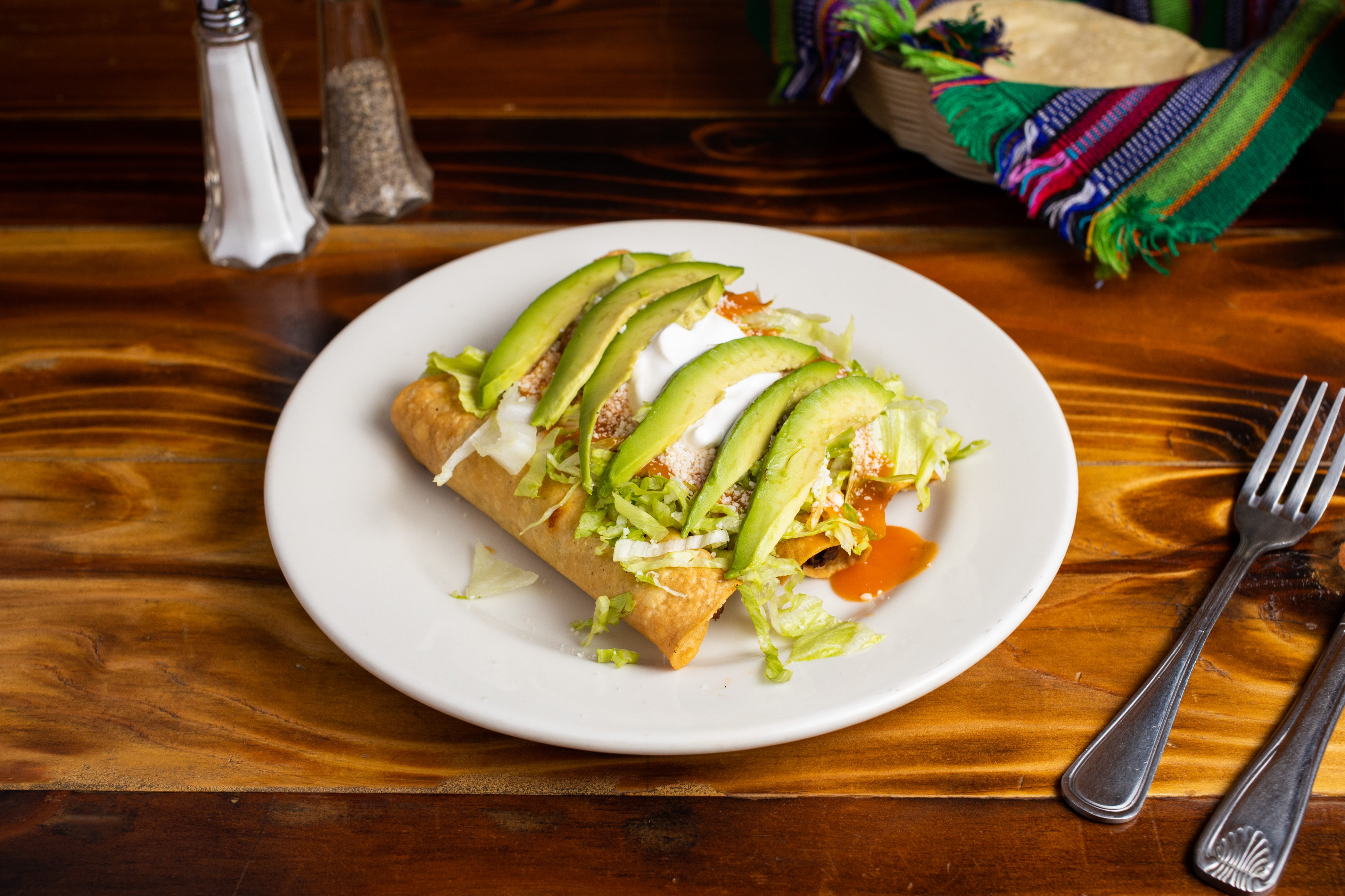 Order 3 Tacos Dorados food online from Cafe Guatemalteco store, San Francisco on bringmethat.com