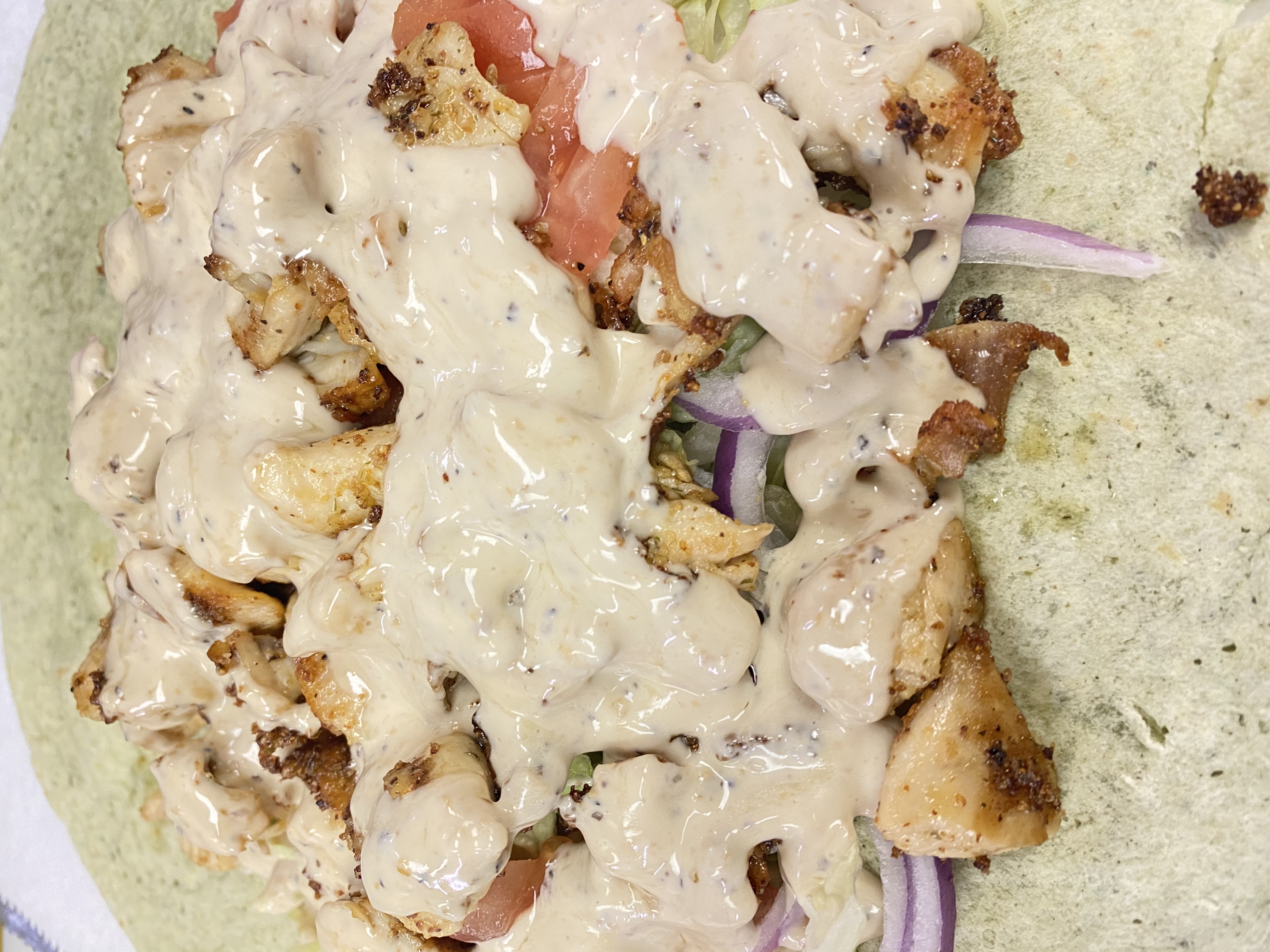 Order Chicken Caesar Wrap food online from Tuscan Pizza Crust store, Buffalo on bringmethat.com