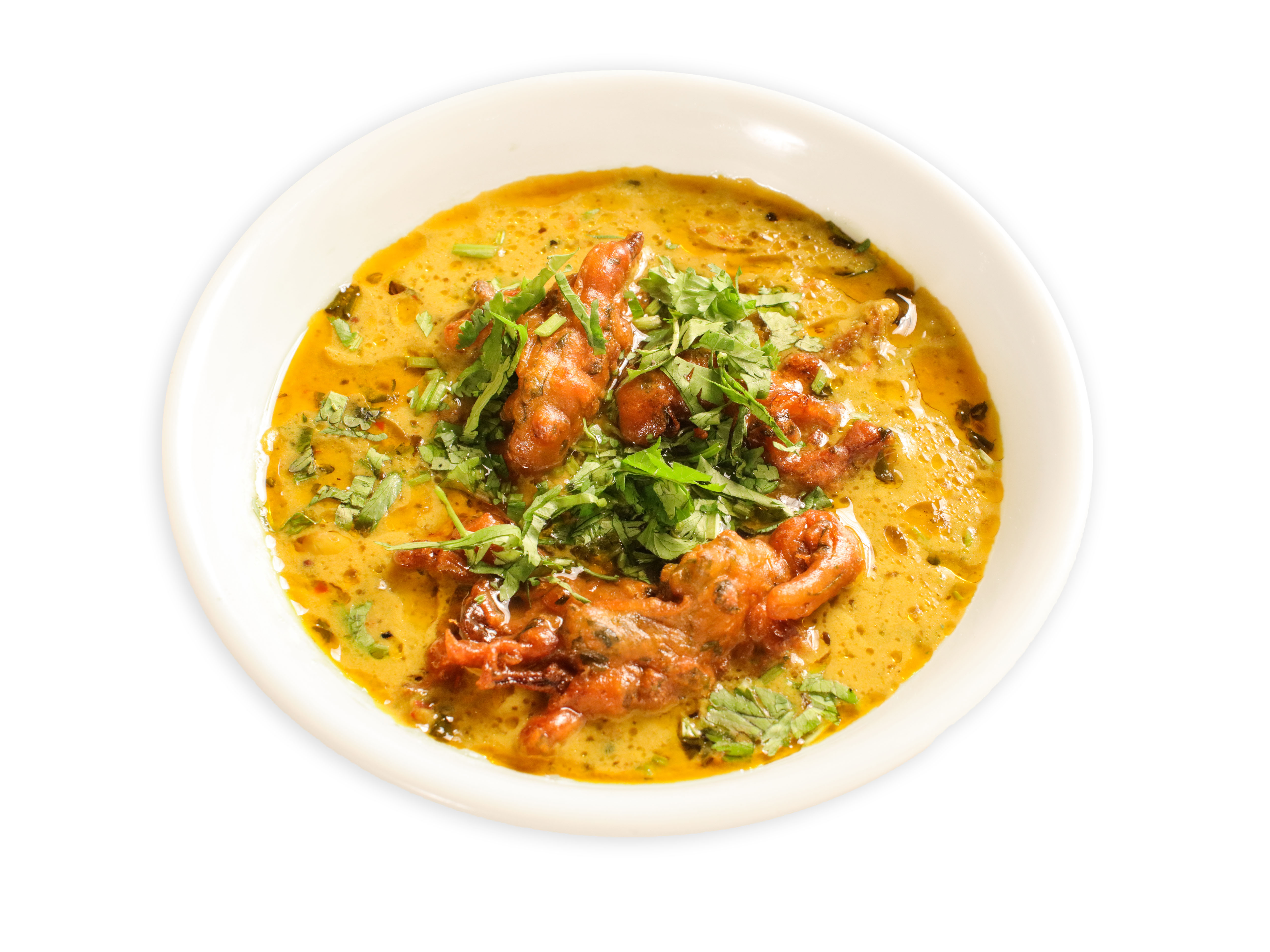 Order Karhi Pakora food online from Asma's Cuisine Indian Restaurant store, Duluth on bringmethat.com