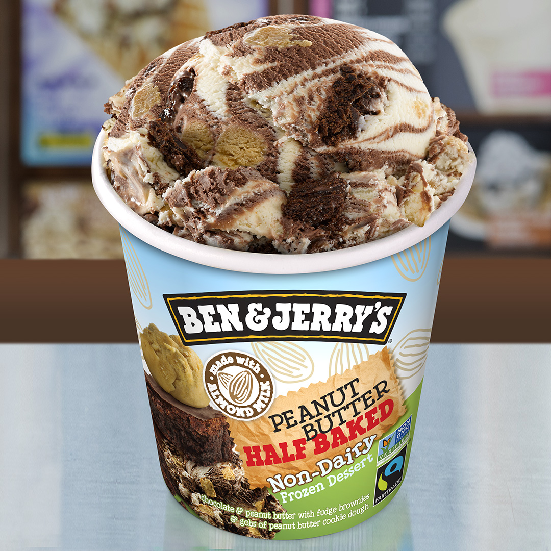 Order Peanut Butter Half Baked Non-Dairy Pint food online from Ben & Jerry's store, Manchester on bringmethat.com