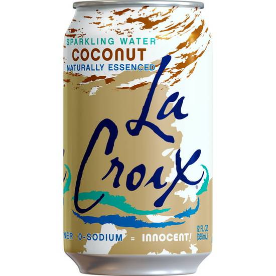 Order Lacroix Coconut Sparkling Water food online from Deerings Market store, Traverse City on bringmethat.com