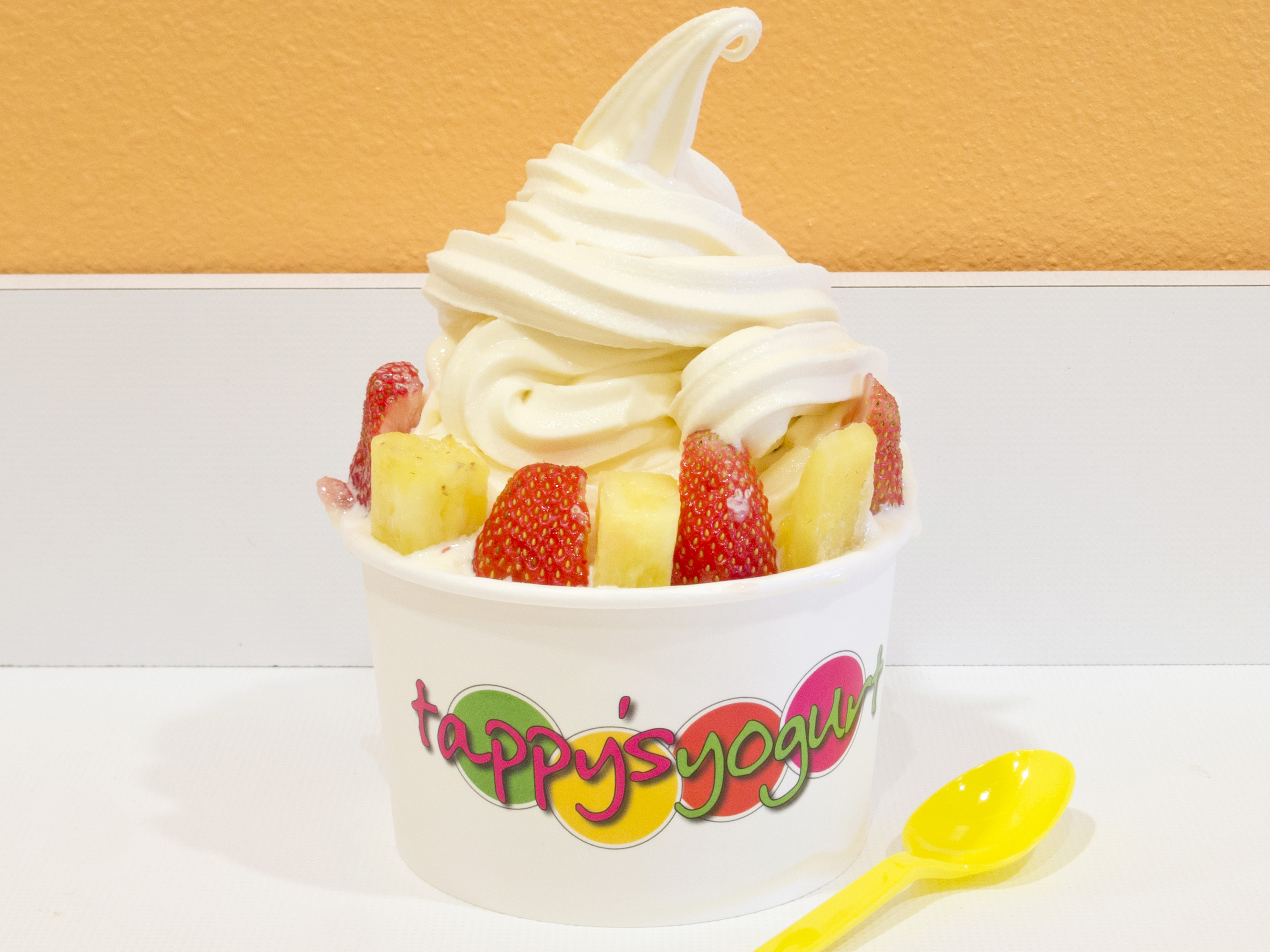 Order 14 oz. Vanilla Frozen Yogurt food online from Tappy Yogurt store, Lewisville on bringmethat.com