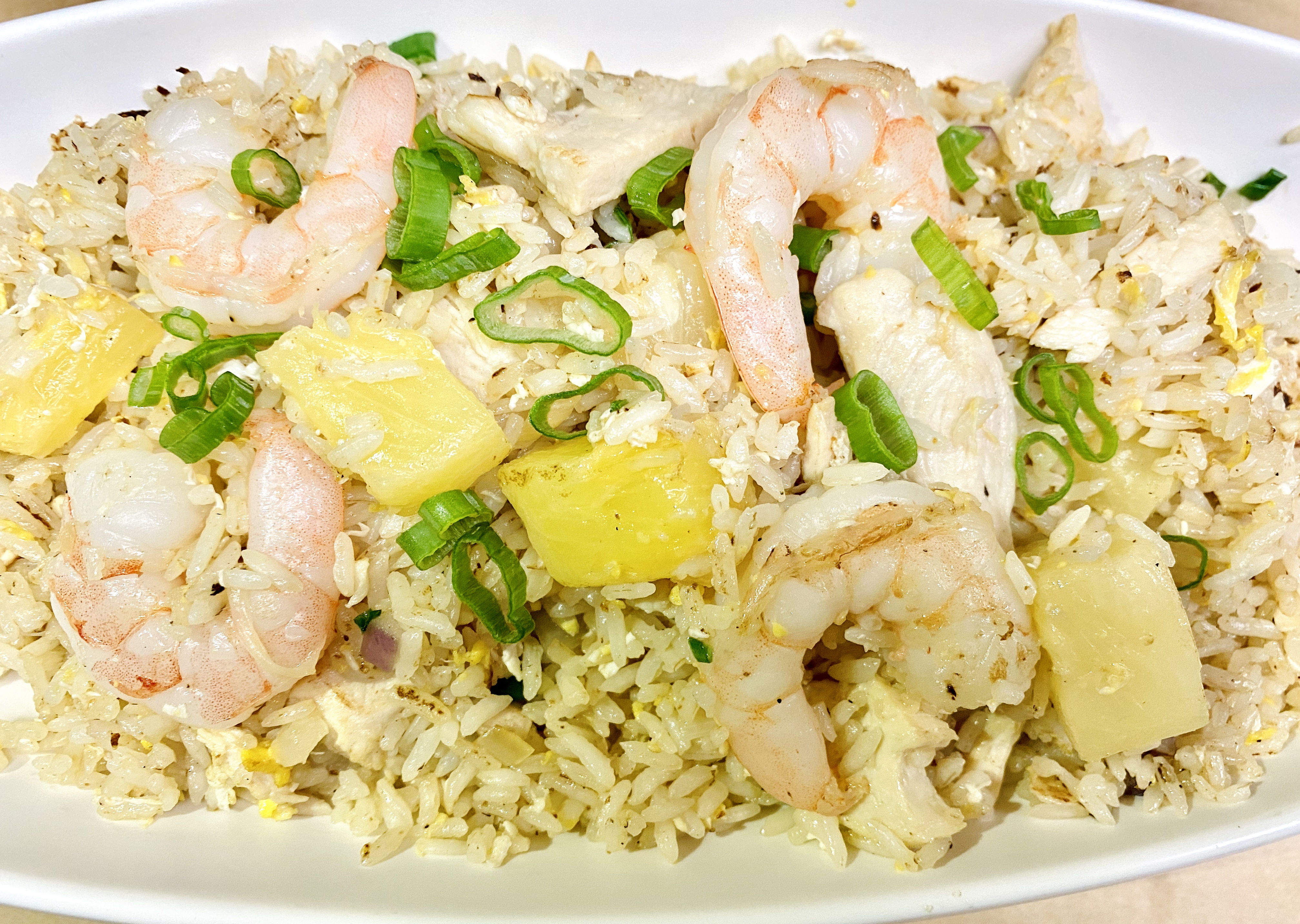 Order Pineapple Chicken and Shrimp Fried Rice food online from Min Min Asian Cafe store, Chicago on bringmethat.com