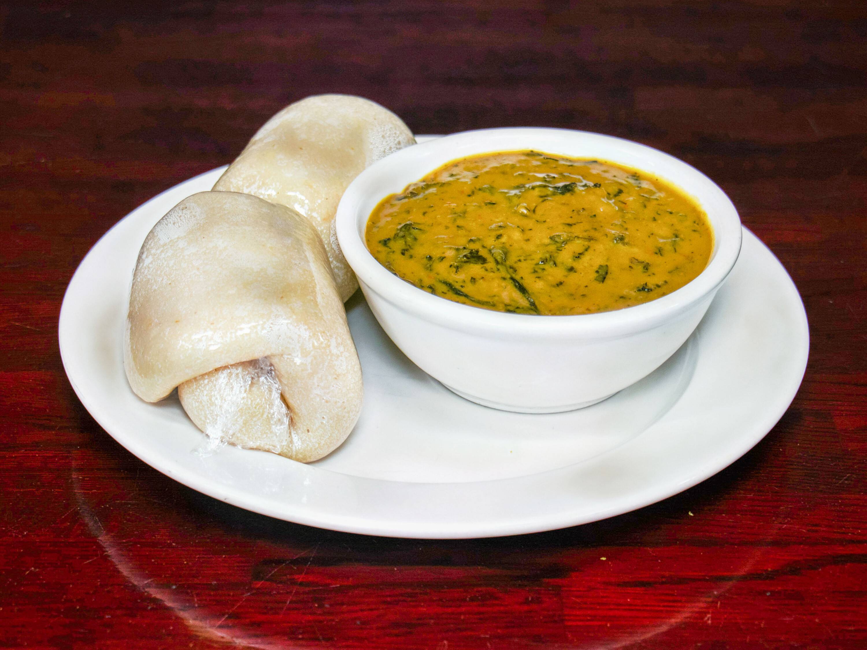 Order Ogbono and Bitter Leaf Soup food online from De Ranch Restaurant store, Hyattsville on bringmethat.com